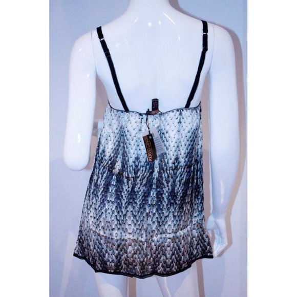 ROBERTO CAVALLI Lingerie INTIMATES Animal Print LACE Teddy CAMISOLE Dress  SILK - Picture 2 of 2